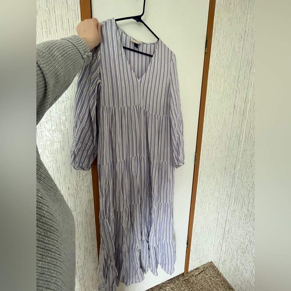 Universal Thread Maxi Boho Linen Lilac Dress
